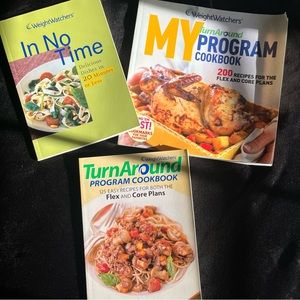 Weight Watchers cookbooks. Three cookbooks. Gently used.